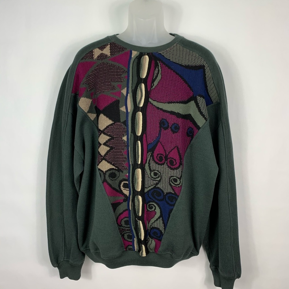 St.Croix Landons Mens Green Color Large Sweater